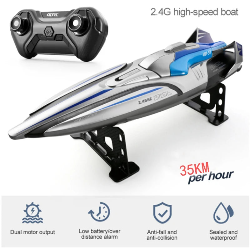 High Speed Racing Speedboat