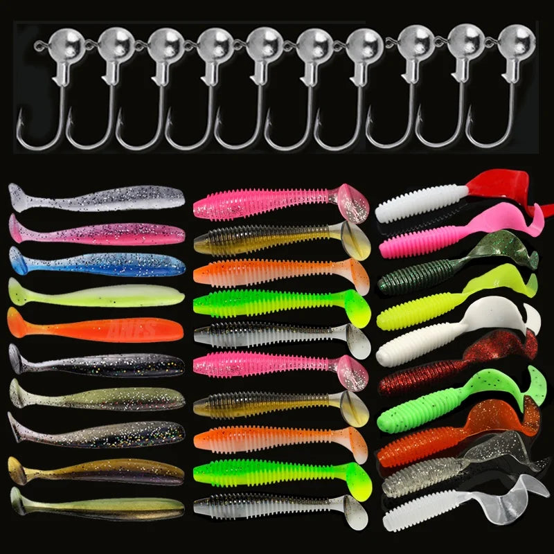 Soft Silicone Fishing Lures Kit