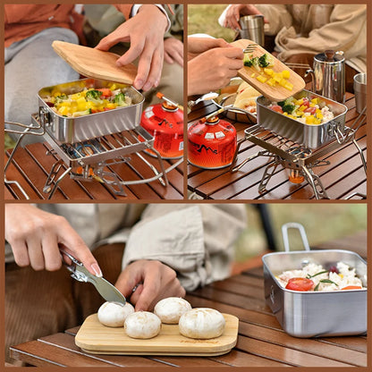 Stainless Steel Outdoor Cooking Lunch Box