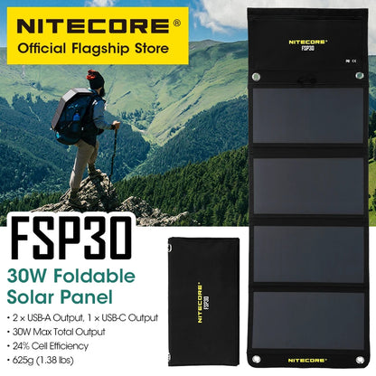 NITECORE FSP30 30W Portable Solar Panel