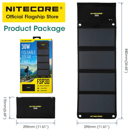 NITECORE FSP30 30W Portable Solar Panel