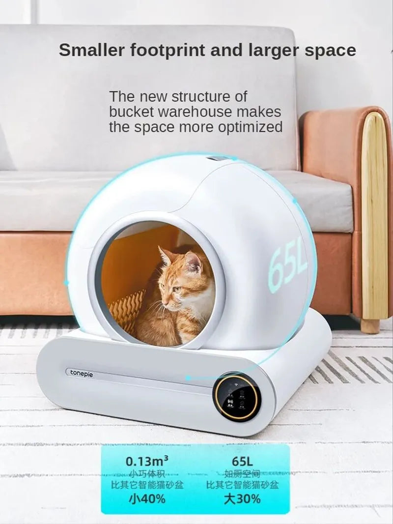 Tonepie 65L Automatic Smart Cat Litter Box