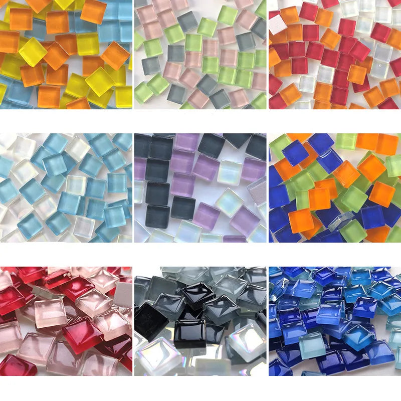 Square Glass Mosaic Tiles Art and Craft 10mm