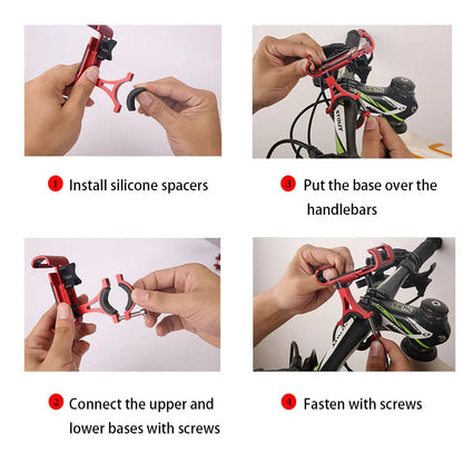 Aluminum Alloy Bicycle Mobile Phone Holder