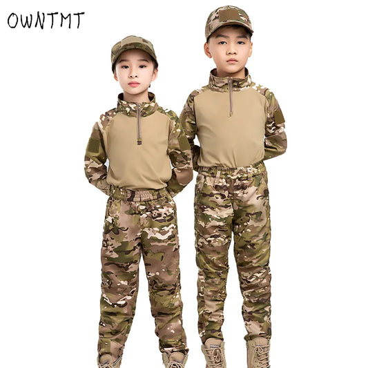 Boys Military Tactical Army Uniform Hunting Clothing Sets