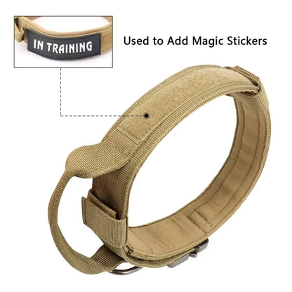 Tactical Police Dog Adjustable Collar