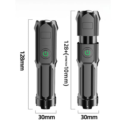 100,000LM Powerful Torch Led Flashlight USB Rechargeable